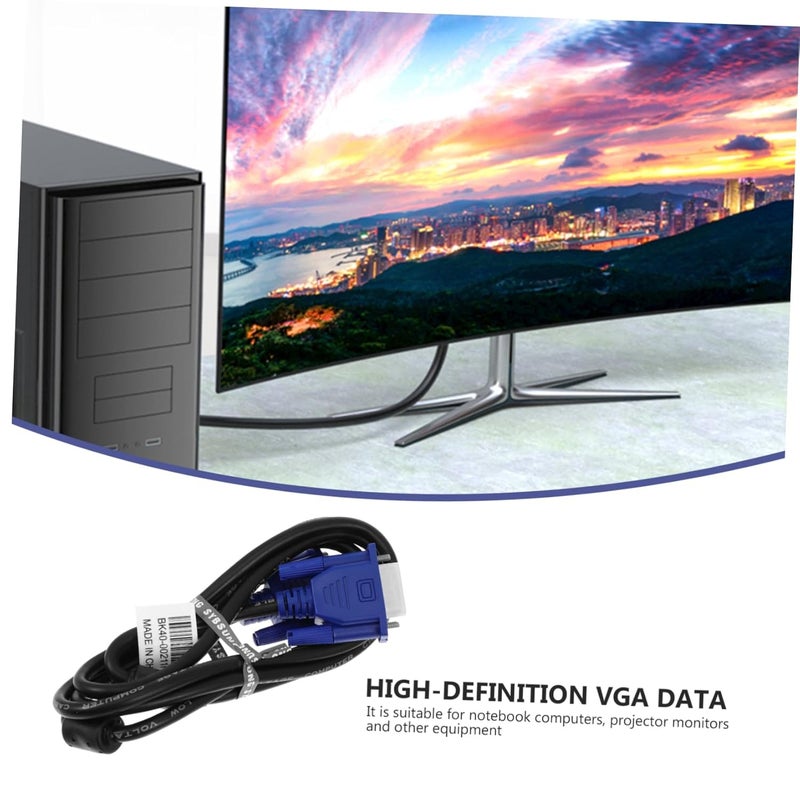 قطعتان من كابل VGA إلى VGA بطول 6 أقدام للابتوب، الشاشة، جهاز العرض - Image 3